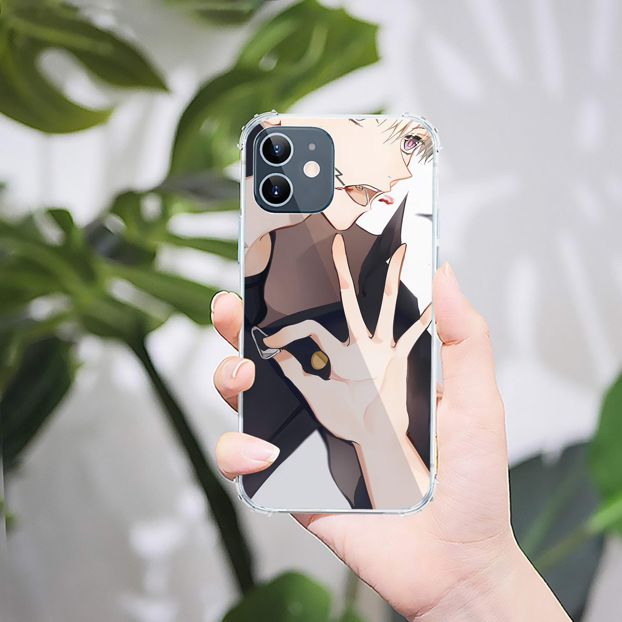 （画像用） 呪術廻戦 Jujutsu Kaisen 【iPhone 12シリーズ対応】透明スマホケース（クリアソフトケース）